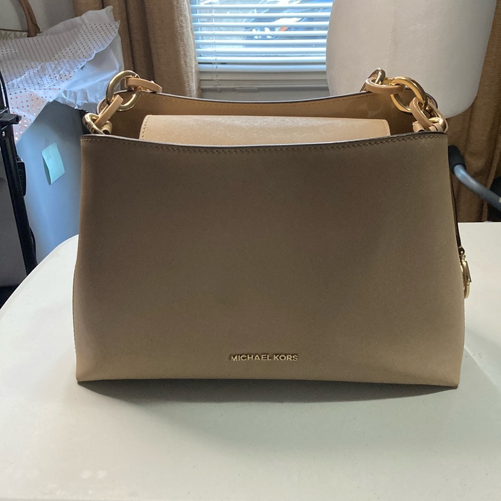 Michael Kors Sofia Portia East West Leather Satchel/Crossbody LIKE NEW